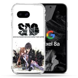 Coque Renforcée Pour Google Pixel 8A Manga SAO sword Art Online Blanc