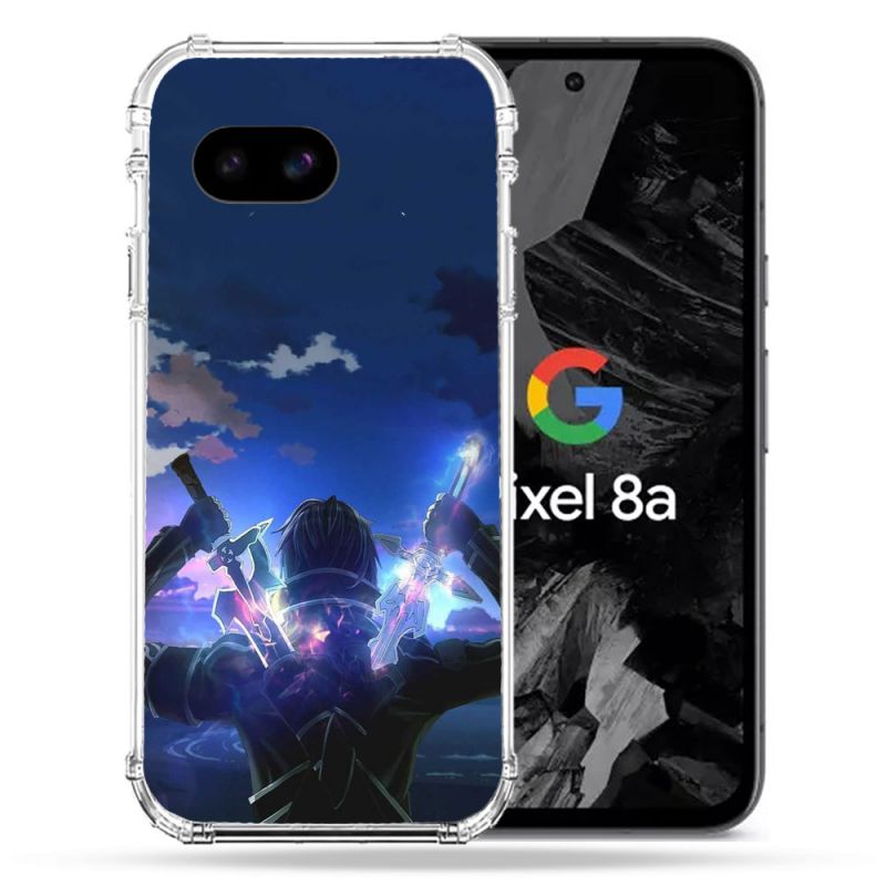 Coque Renforcée Pour Google Pixel 8A Manga SAO sword Art Online Epee