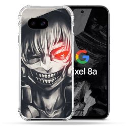 Coque Renforcée Pour Google Pixel 8A Manga Tokyo Ghoul Kaneki Noir