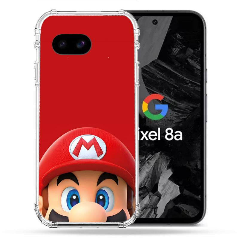Coque Renforcée Pour Google Pixel 8A Mario Rouge