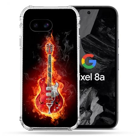 Coque Renforcée Pour Google Pixel 8A Musique Guitare Electrique