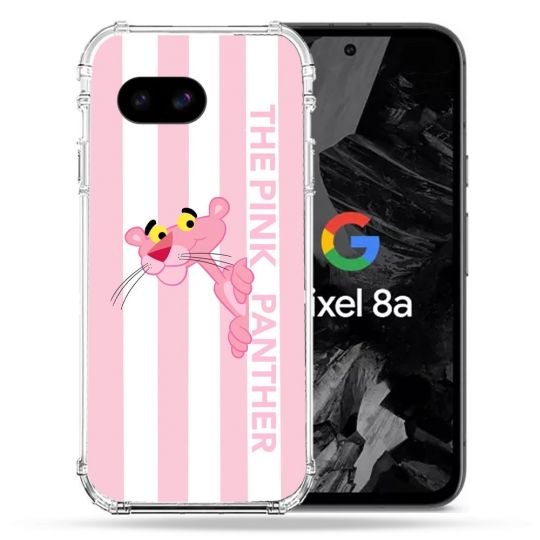 Coque Renforcée Pour Google Pixel 8A Panthere Rose