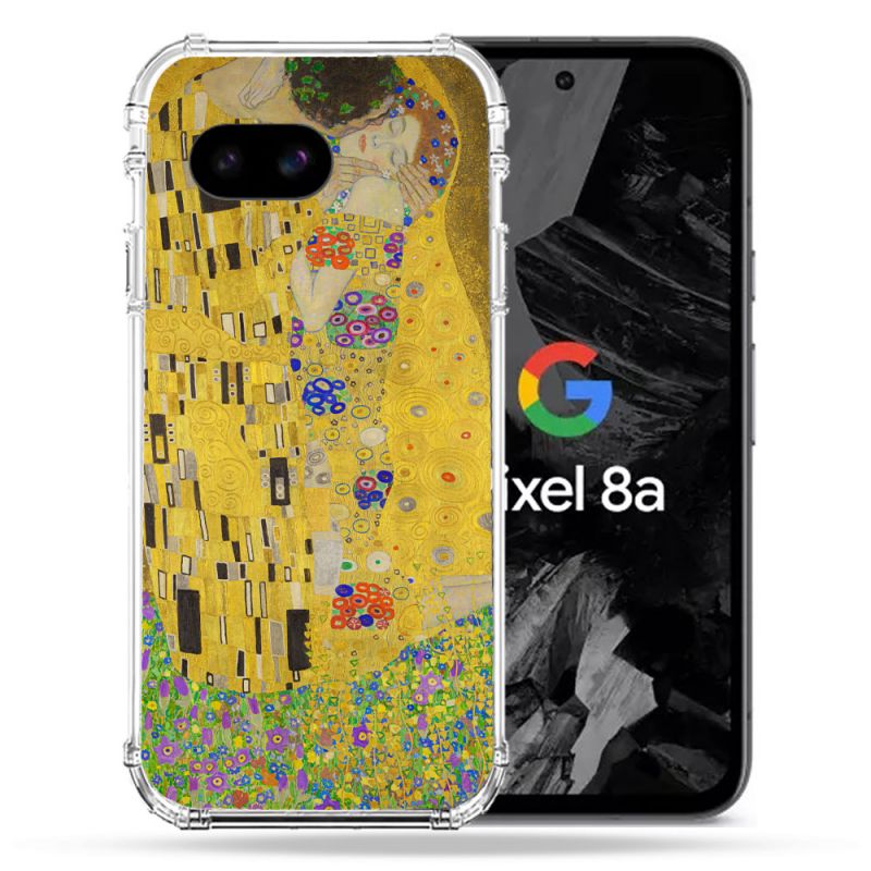 Coque Renforcée Pour Google Pixel 8A Peinture Le Baiser