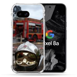 Coque Renforcée Pour Google Pixel 8A Pompier Casque Camion