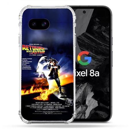 Coque Renforcée Pour Google Pixel 8A Retour Vers Le Futur Affiche
