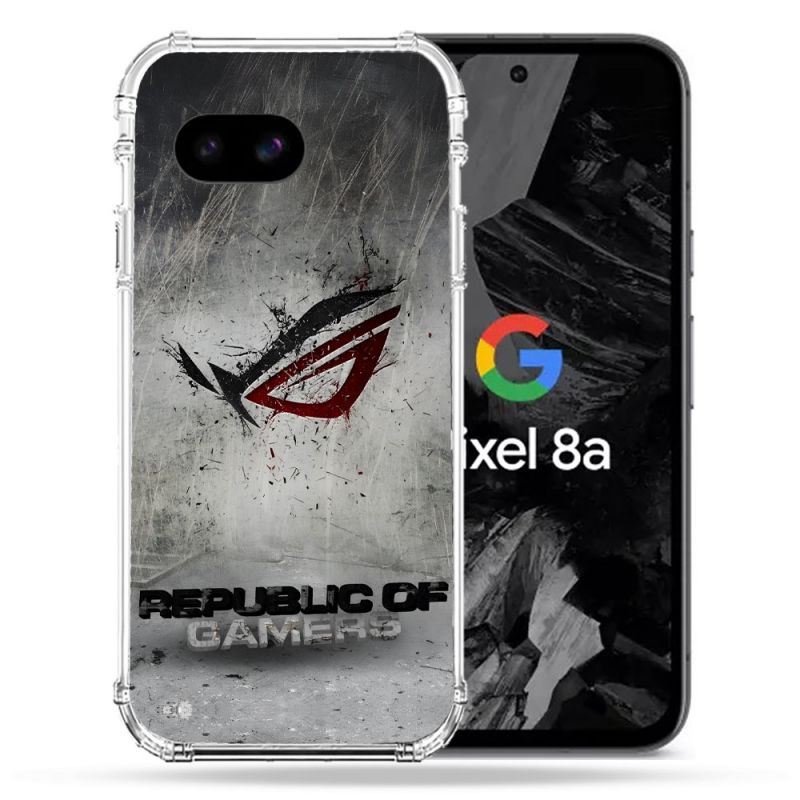 Coque Renforcée Pour Google Pixel 8A ROG Gris