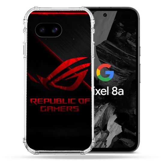 Coque Renforcée Pour Google Pixel 8A ROG Rouge