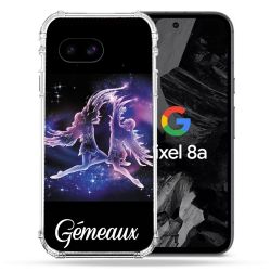 Coque Renforcée Pour Google Pixel 8A Signe Zodiaque 2 Gémeaux