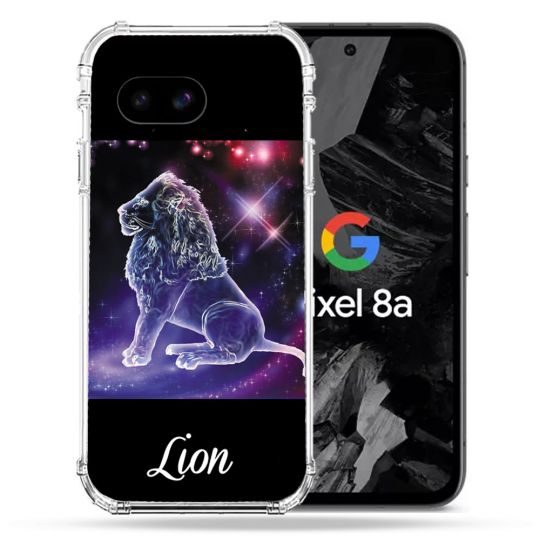 Coque Renforcée Pour Google Pixel 8A Signe Zodiaque 2 Lion