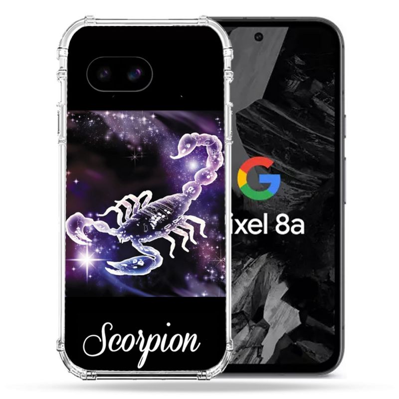 Coque Renforcée Pour Google Pixel 8A Signe Zodiaque 2 Scorpion