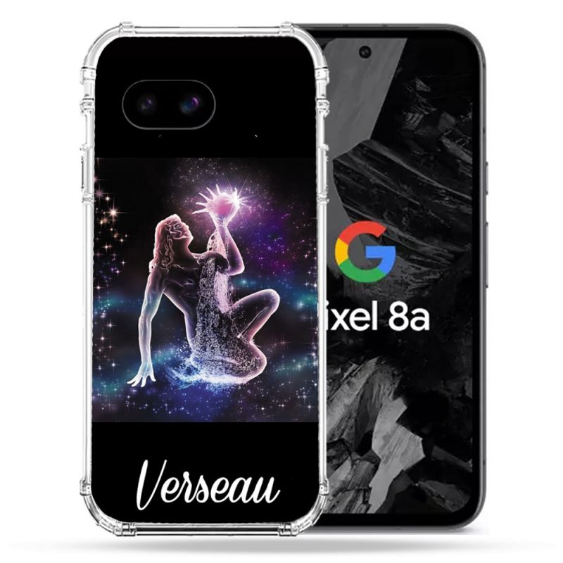 Coque Renforcée Pour Google Pixel 8A Signe Zodiaque 2 Verseau