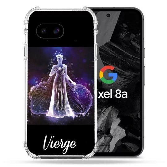 Coque Renforcée Pour Google Pixel 8A Signe Zodiaque 2 Vierge