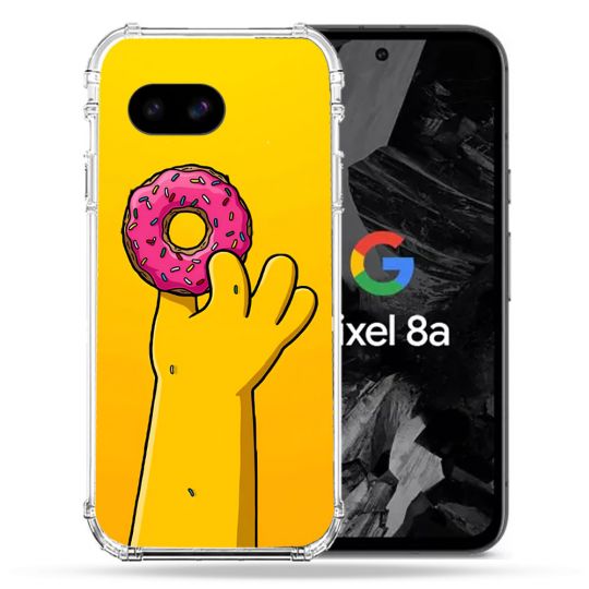 Coque Renforcée Pour Google Pixel 8A Simpson Donuts