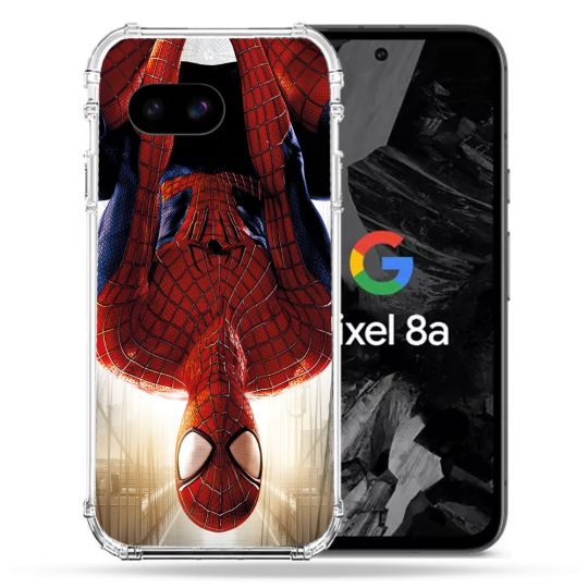 Coque Renforcée Pour Google Pixel 8A Spiderman Invers