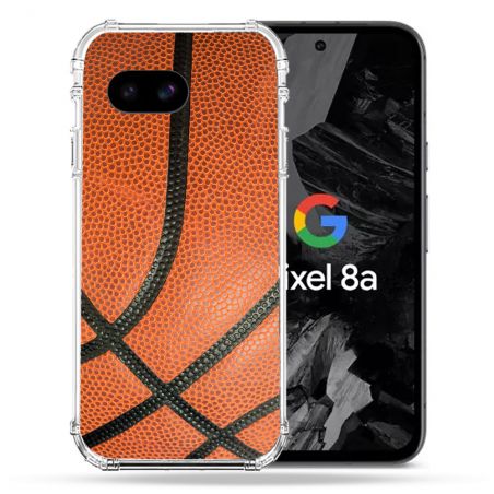 Coque Renforcée Pour Google Pixel 8A Sport Ballon Basket
