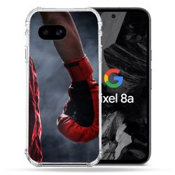Coque Renforcée Pour Google Pixel 8A Sport Boxe Gant Rouge