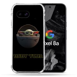Coque Renforcée Pour Google Pixel 8A Star Wars - Yoda bebe noir