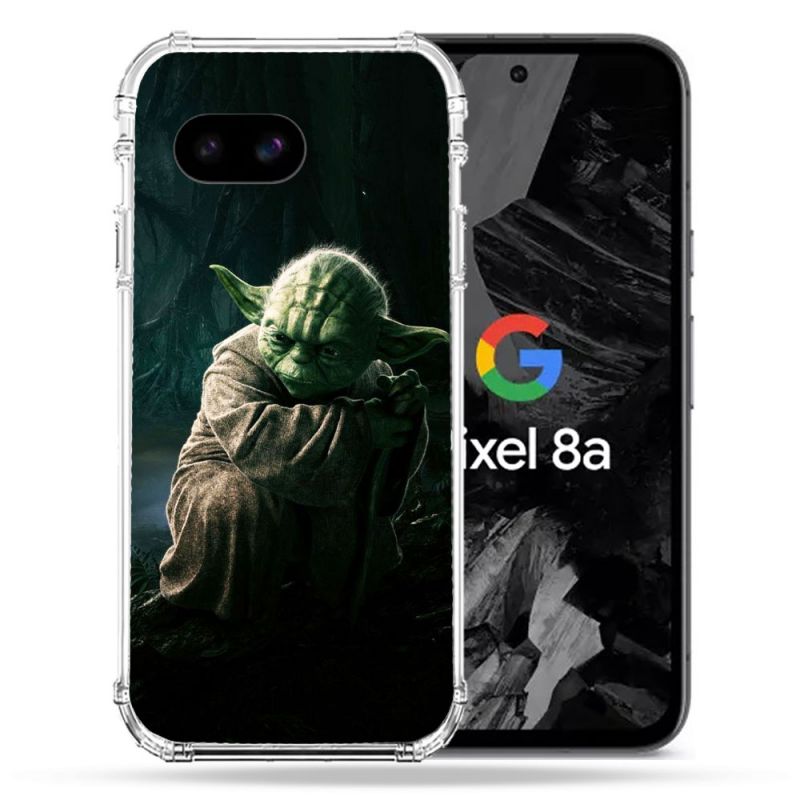 Coque Renforcée Pour Google Pixel 8A Star Wars - Yoda sombre