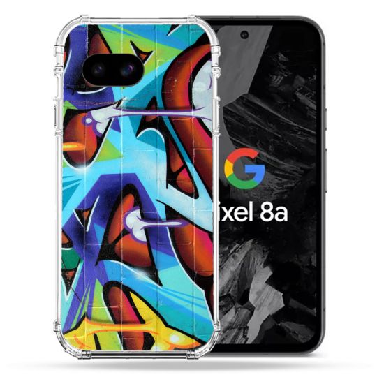 Coque Renforcée Pour Google Pixel 8A Street Art Graf Color