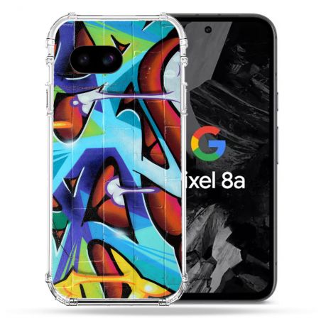 Coque Renforcée Pour Google Pixel 8A Street Art Graf Color