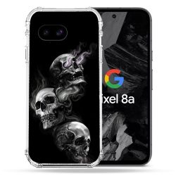 Coque Renforcée Pour Google Pixel 8A Tete de Mort Triple