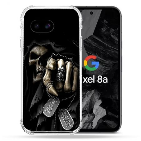 Coque Renforcée Pour Google Pixel 8A Tete de Mort Your Next