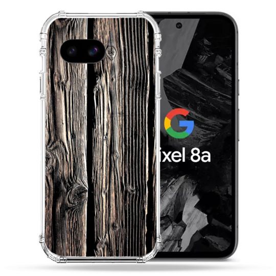 Coque Renforcée Pour Google Pixel 8A Texture Bois