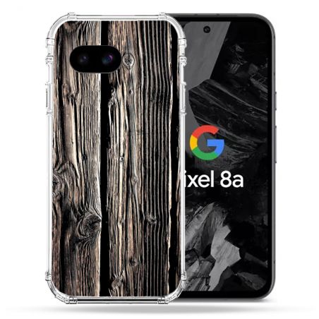Coque Renforcée Pour Google Pixel 8A Texture Bois