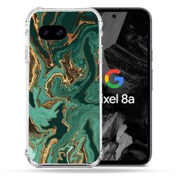 Coque Renforcée Pour Google Pixel 8A Texture Marbre Vert