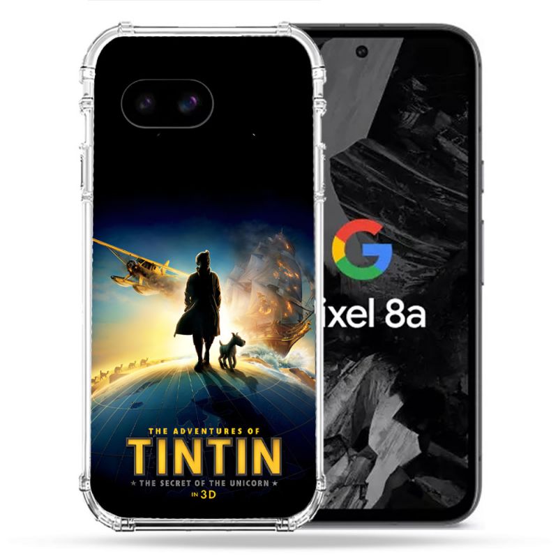 Coque Renforcée Pour Google Pixel 8A Tintin Affiche