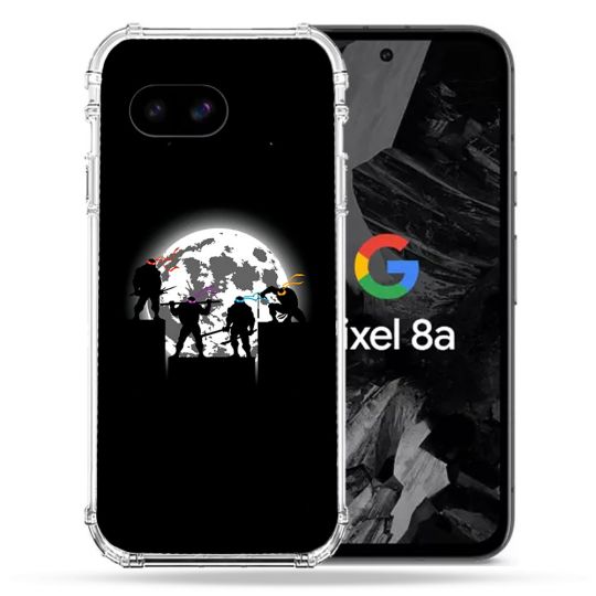 Coque Renforcée Pour Google Pixel 8A Tortue Ninja Ombre