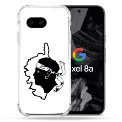 Coque Renforcée Pour Google Pixel 8A Voyage Corse Blanc