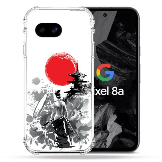 Coque Renforcée Pour Google Pixel 8A Voyage Japon Femme