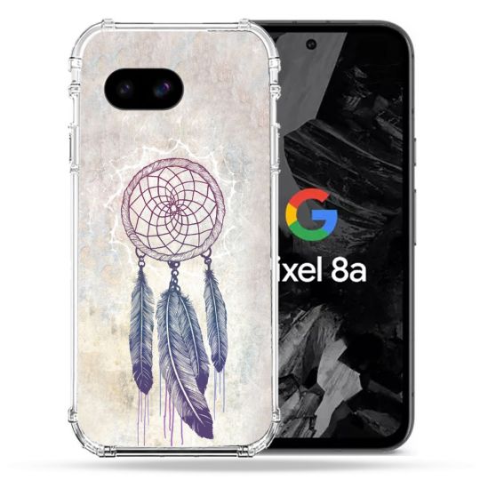 Coque Renforcée Pour Google Pixel 8A Zen Attrape Reve Blanc