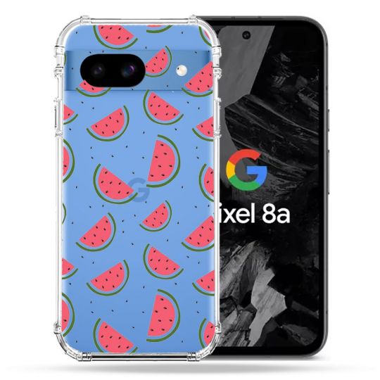 Coque Transparente Pour Google Pixel 8A Pasteque