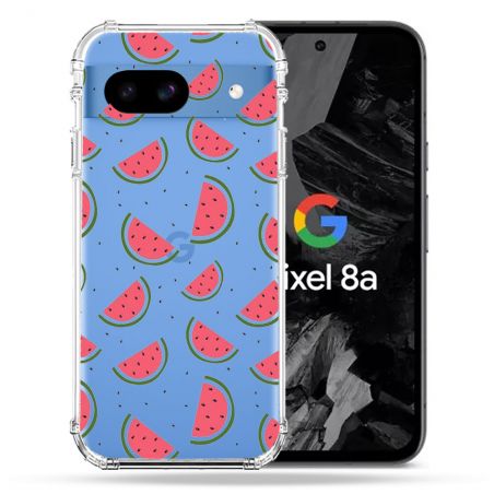 Coque Transparente Pour Google Pixel 8A Pasteque