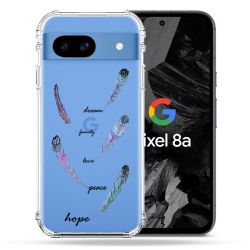 Coque Transparente Pour Google Pixel 8A Plume Couleur
