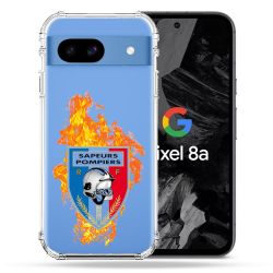 Coque Transparente Pour Google Pixel 8A Pompier Feu