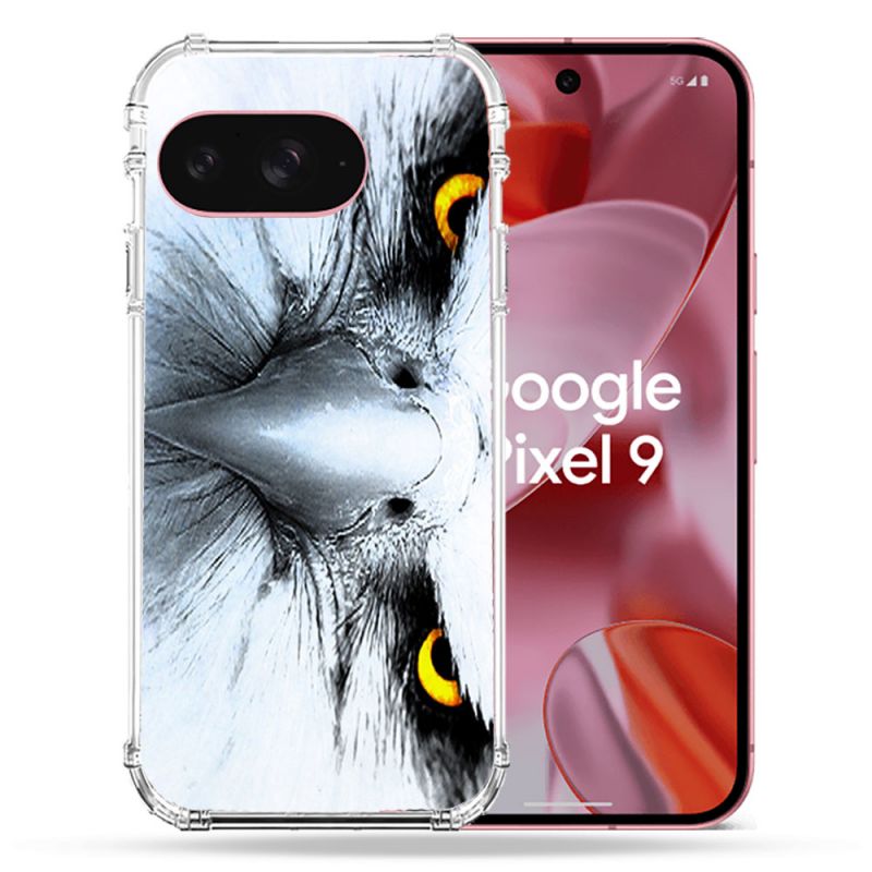 Coque Renforcée Pour Google Pixel 9 Animal Aigle Royal Blanc