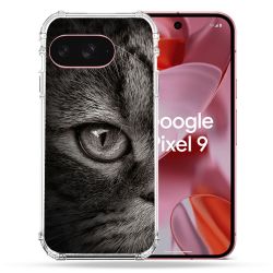Coque Renforcée Pour Google Pixel 9 Animal Chat Gris
