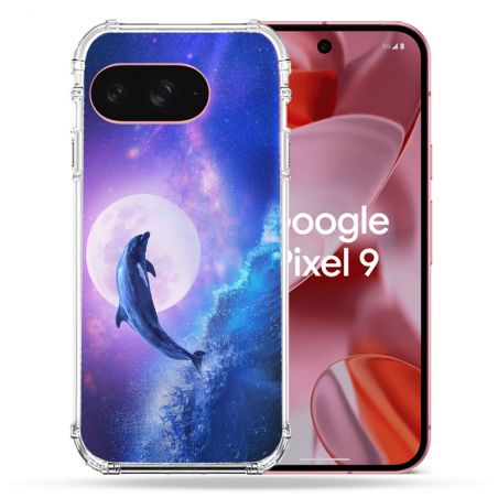 Coque Renforcée Pour Google Pixel 9 Animal Dauphin Vague