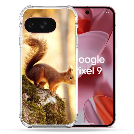 Coque Renforcée Pour Google Pixel 9 Animal Ecureuil Bois