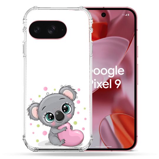 Coque Renforcée Pour Google Pixel 9 Animal Koala Cœur