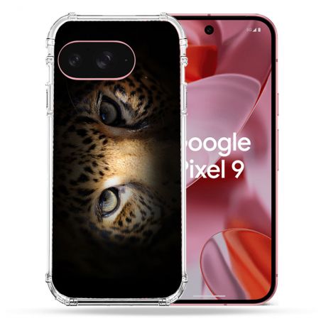 Coque Renforcée Pour Google Pixel 9 Animal Leopard Yeux