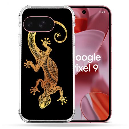 Coque Renforcée Pour Google Pixel 9 Animal Lezard Noir