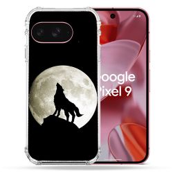 Coque Renforcée Pour Google Pixel 9 Animal Loup Noir
