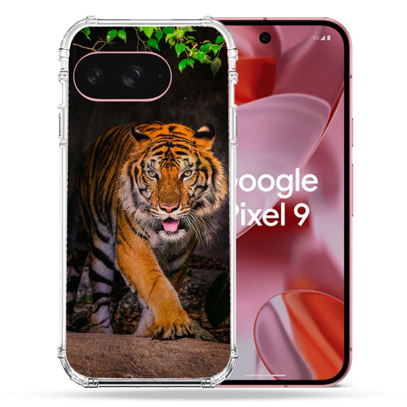 Coque Renforcée Pour Google Pixel 9 Animal Tigre Jungle