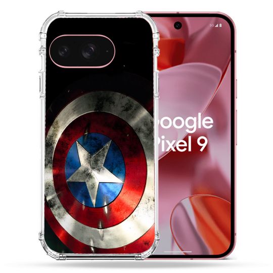Coque Renforcée Pour Google Pixel 9 Captain America Bouclier