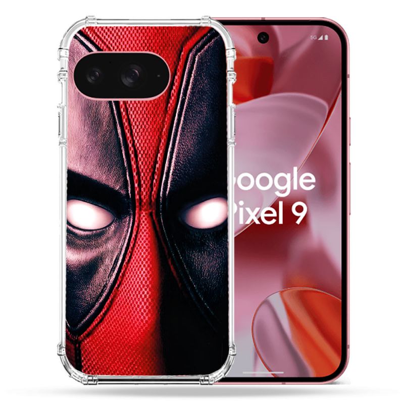 Coque Renforcée Pour Google Pixel 9 Deadpool Yeux