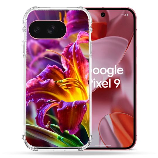 Coque Renforcée Pour Google Pixel 9 Fleur Lys Color